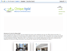 Tablet Screenshot of clinique-agdal.com